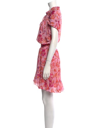 MISA Los Angeles Floral Print Mini Dress