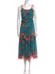 MISA Los Angeles Floral Print Long Dress