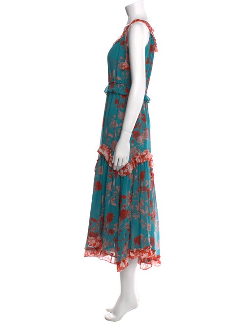 MISA Los Angeles Floral Print Long Dress