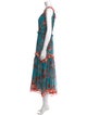 MISA Los Angeles Floral Print Long Dress