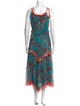 MISA Los Angeles Floral Print Long Dress
