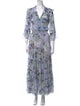 MISA Los Angeles Floral Print Long Dress