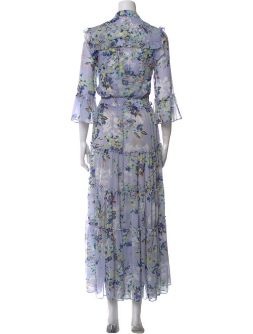 MISA Los Angeles Floral Print Long Dress