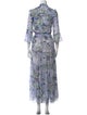 MISA Los Angeles Floral Print Long Dress
