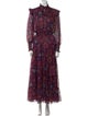 MISA Los Angeles Floral Print Long Dress