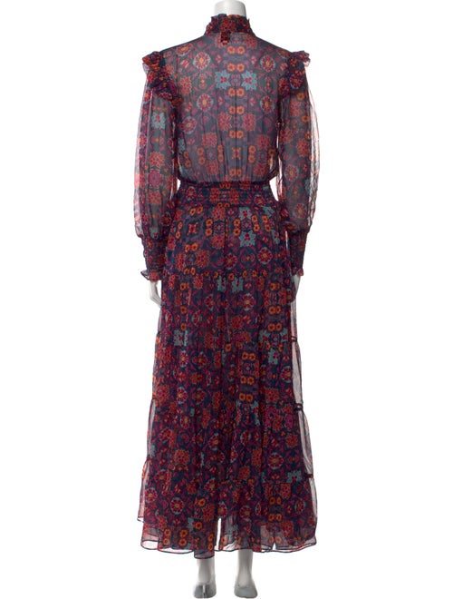 MISA Los Angeles Floral Print Long Dress