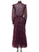 MISA Los Angeles Floral Print Long Dress