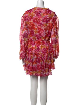 MISA Los Angeles Floral Print Mini Dress