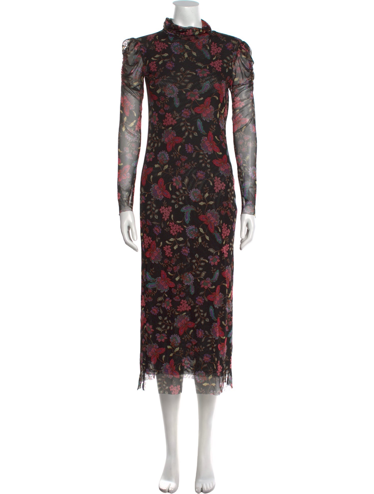 MISA Los Angeles Floral Print Long Dress