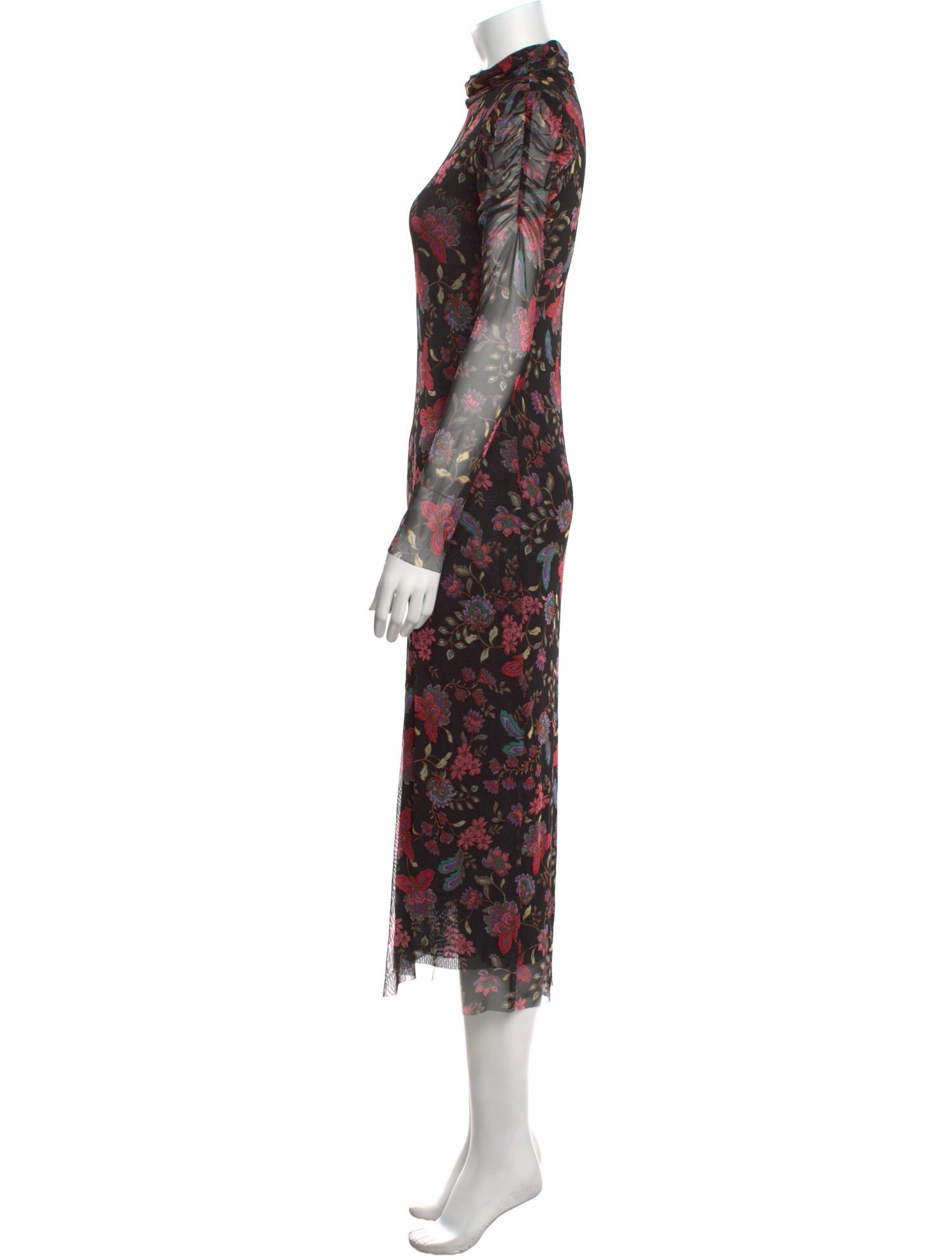 MISA Los Angeles Floral Print Long Dress