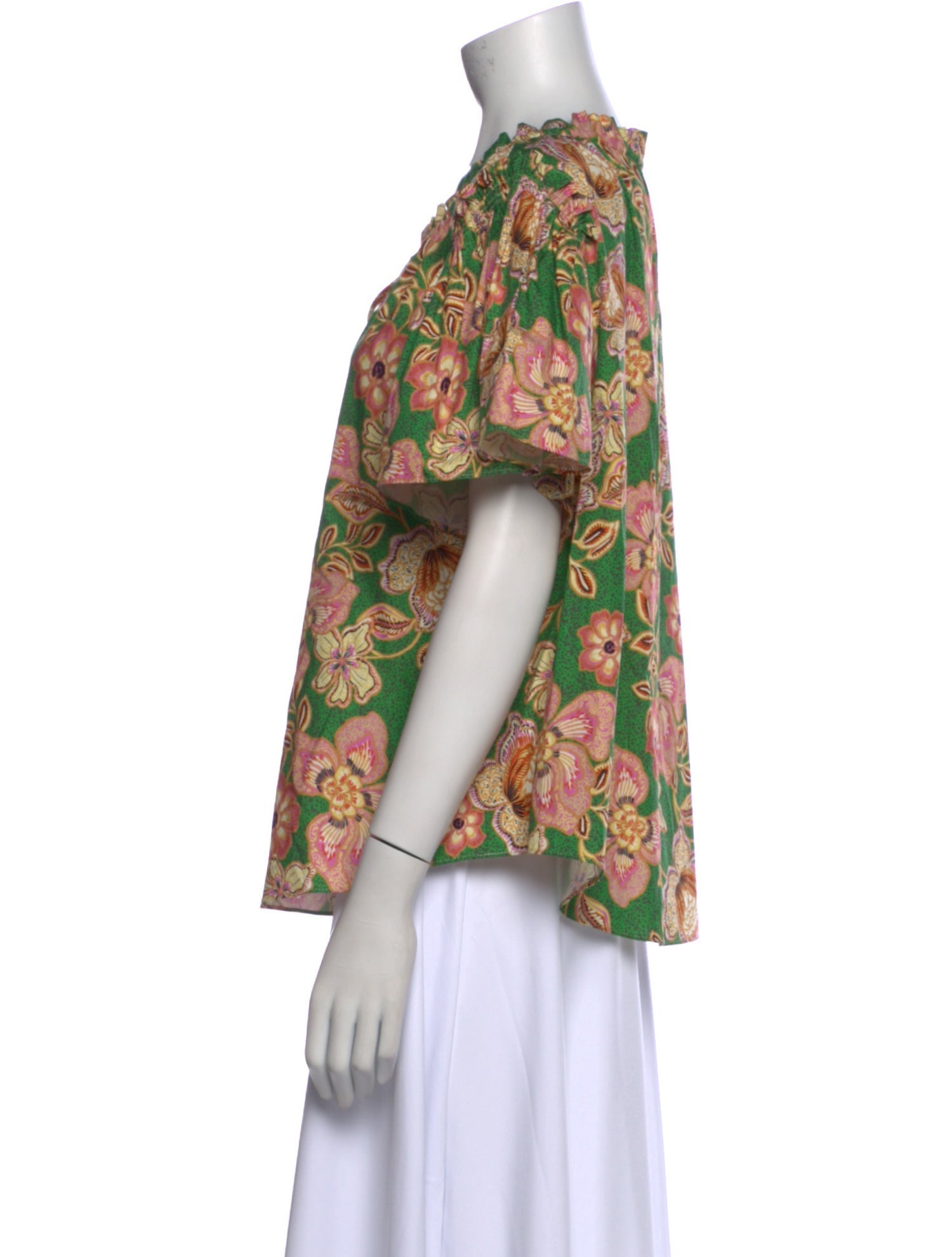 MISA Los Angeles Floral Print Crew Neck Blouse w/ Tags