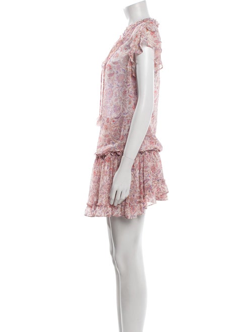 MISA Los Angeles Printed Keyhole Accent Skirt Set