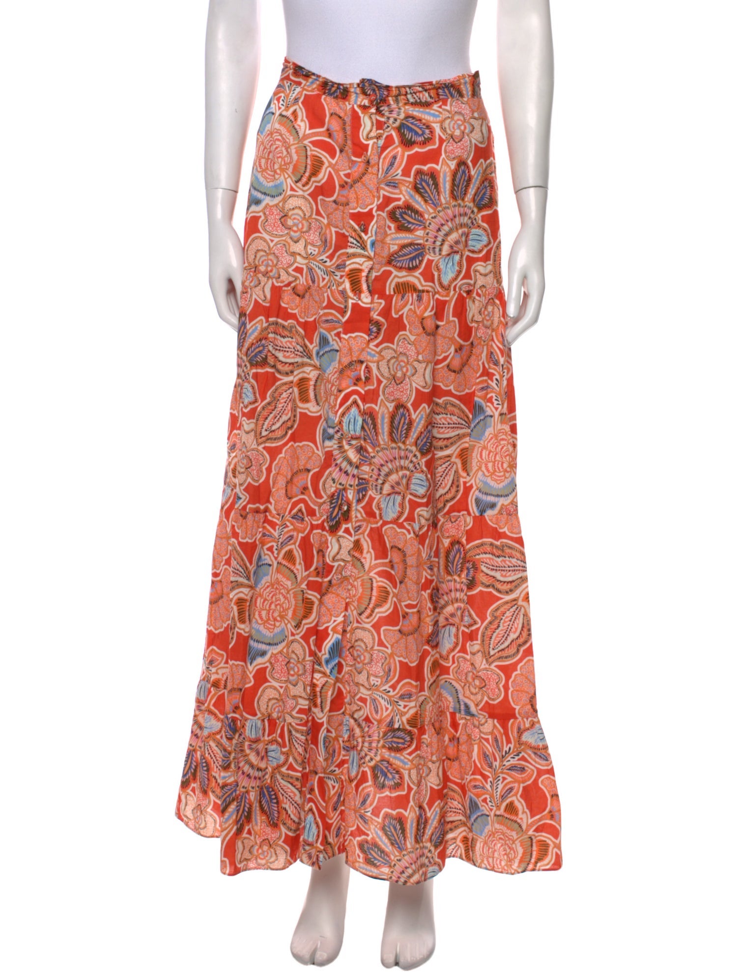 MISA Los Angeles Floral Print Long Skirt