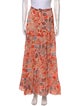 MISA Los Angeles Floral Print Long Skirt