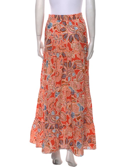 MISA Los Angeles Floral Print Long Skirt