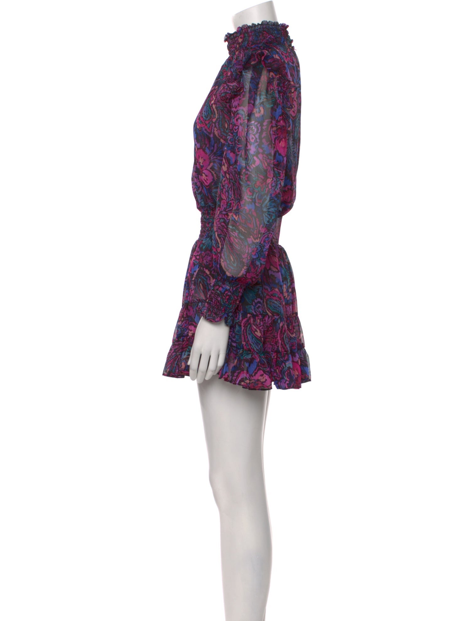 MISA Los Angeles Floral Print Mini Dress