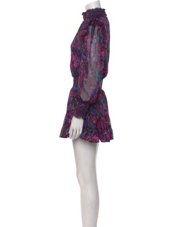 MISA Los Angeles Floral Print Mini Dress