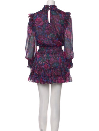 MISA Los Angeles Floral Print Mini Dress