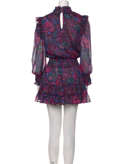 MISA Los Angeles Floral Print Mini Dress