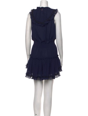 MISA Los Angeles Square Neckline Mini Dress