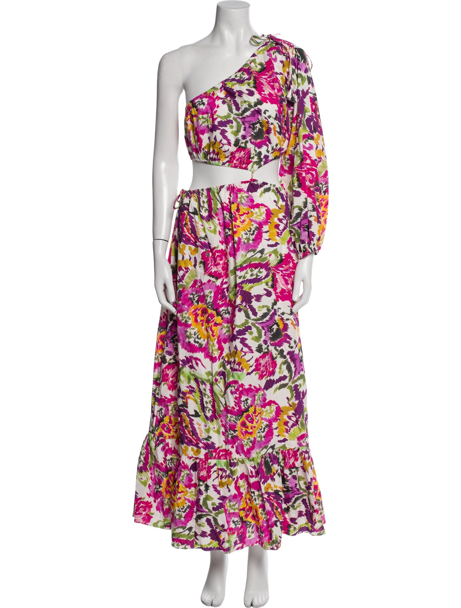 MISA Los Angeles Floral Print Long Dress w/ Tags