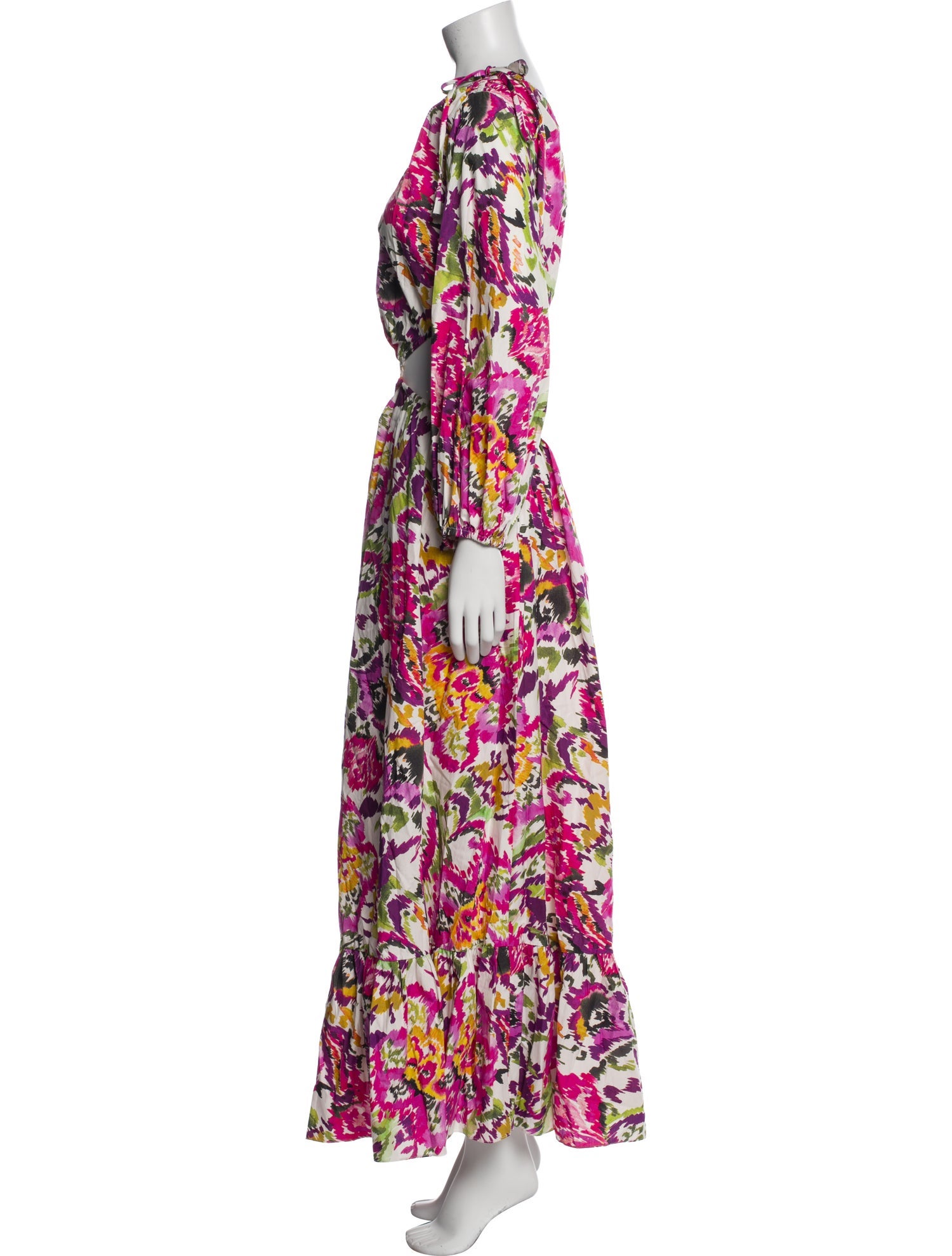 MISA Los Angeles Floral Print Long Dress w/ Tags