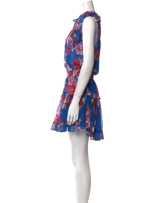 MISA Los Angeles Floral Print Knee-Length Dress