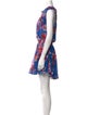 MISA Los Angeles Floral Print Knee-Length Dress
