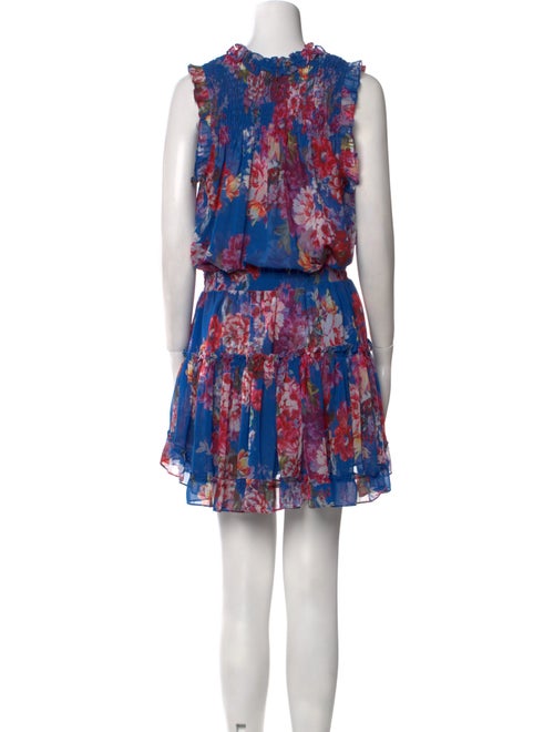 MISA Los Angeles Floral Print Knee-Length Dress