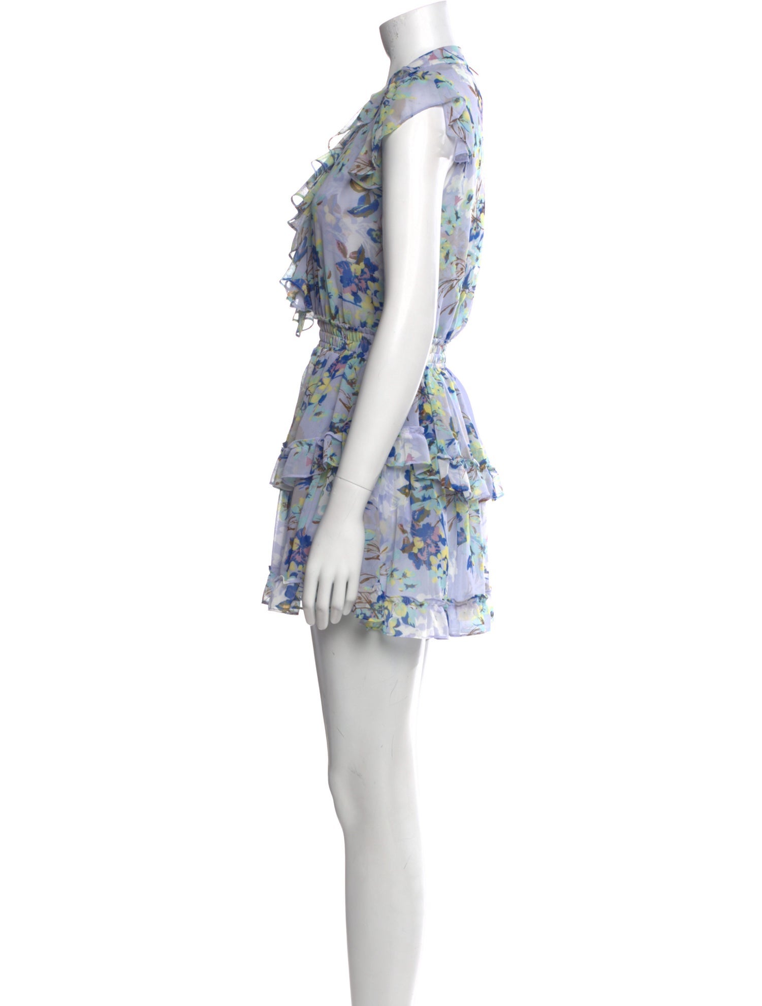 MISA Los Angeles Floral Print Mini Dress