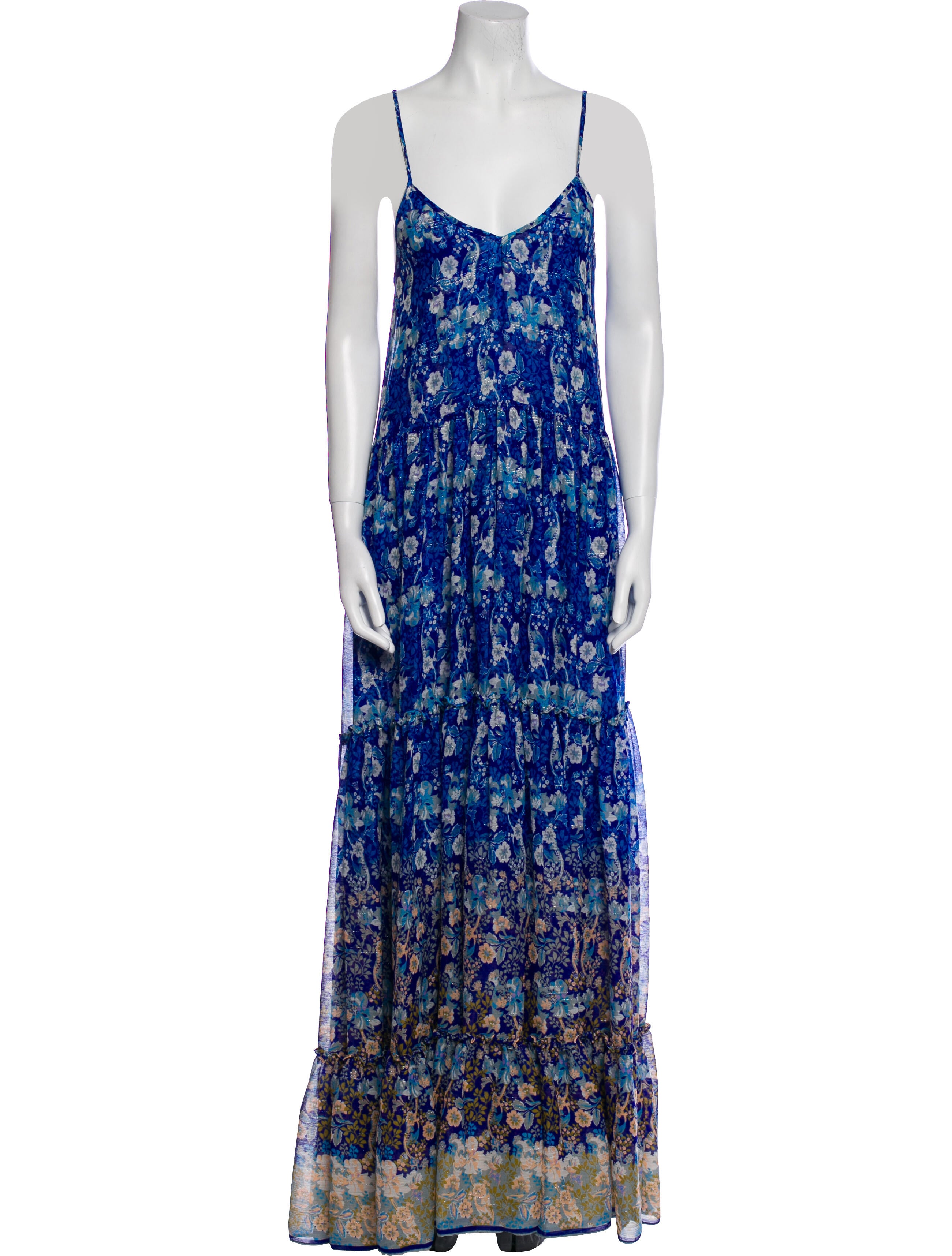 MISA Los Angeles Floral Print Long Dress