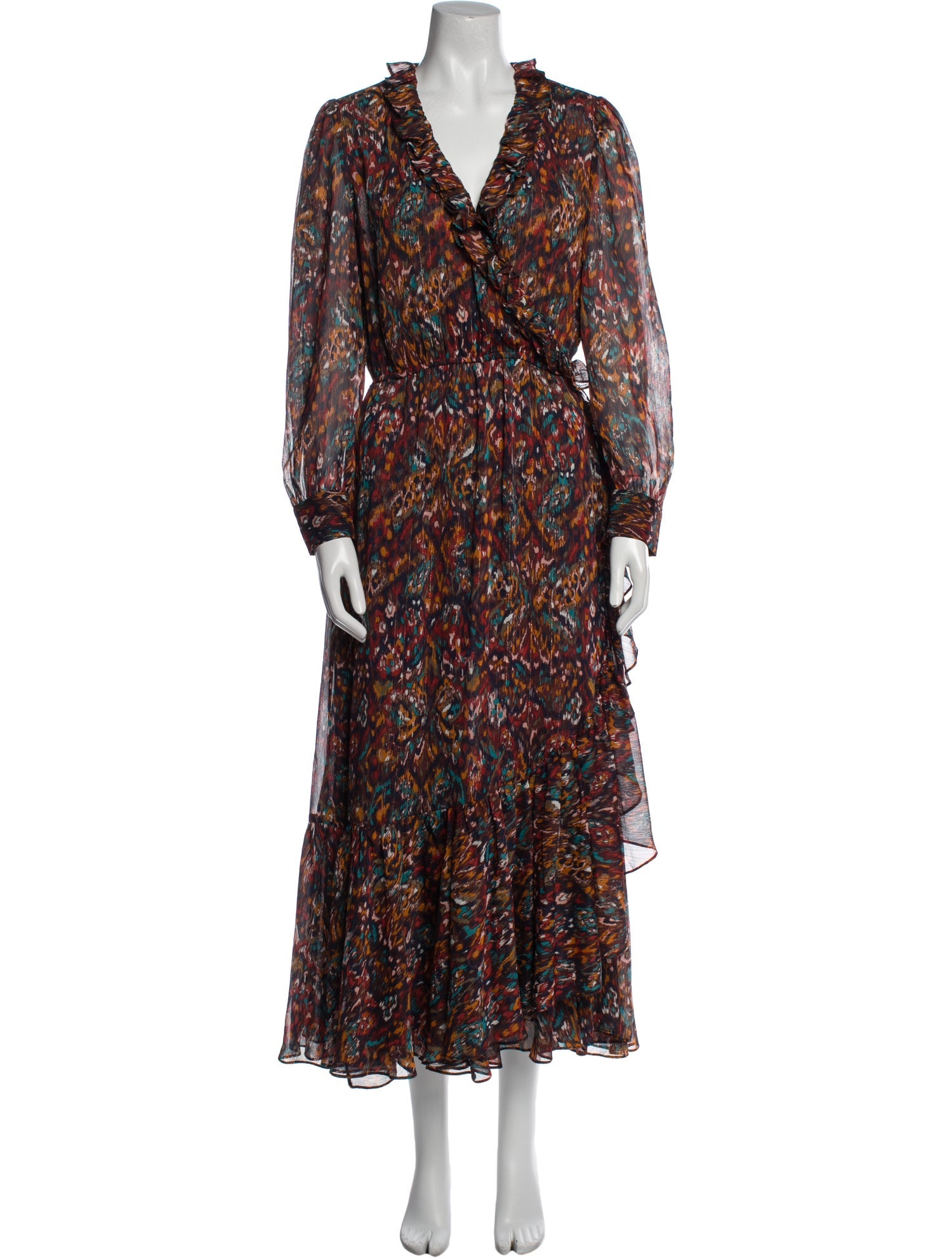 MISA Los Angeles Printed Long Dress w/ Tags