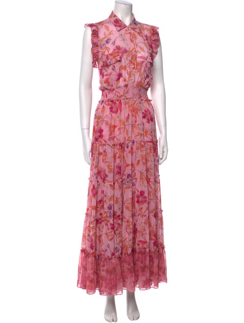 MISA Los Angeles Floral Print Long Dress