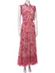 MISA Los Angeles Floral Print Long Dress
