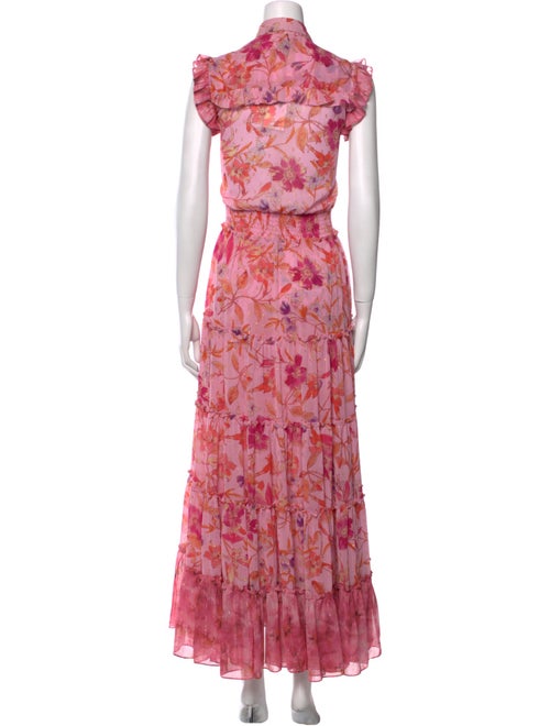 MISA Los Angeles Floral Print Long Dress