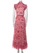 MISA Los Angeles Floral Print Long Dress