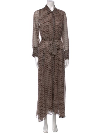 MISA Los Angeles Printed Long Dress