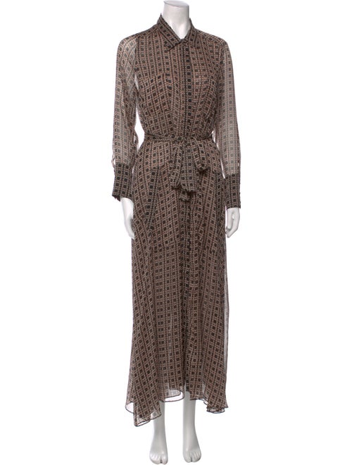 MISA Los Angeles Printed Long Dress