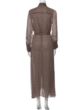 MISA Los Angeles Printed Long Dress