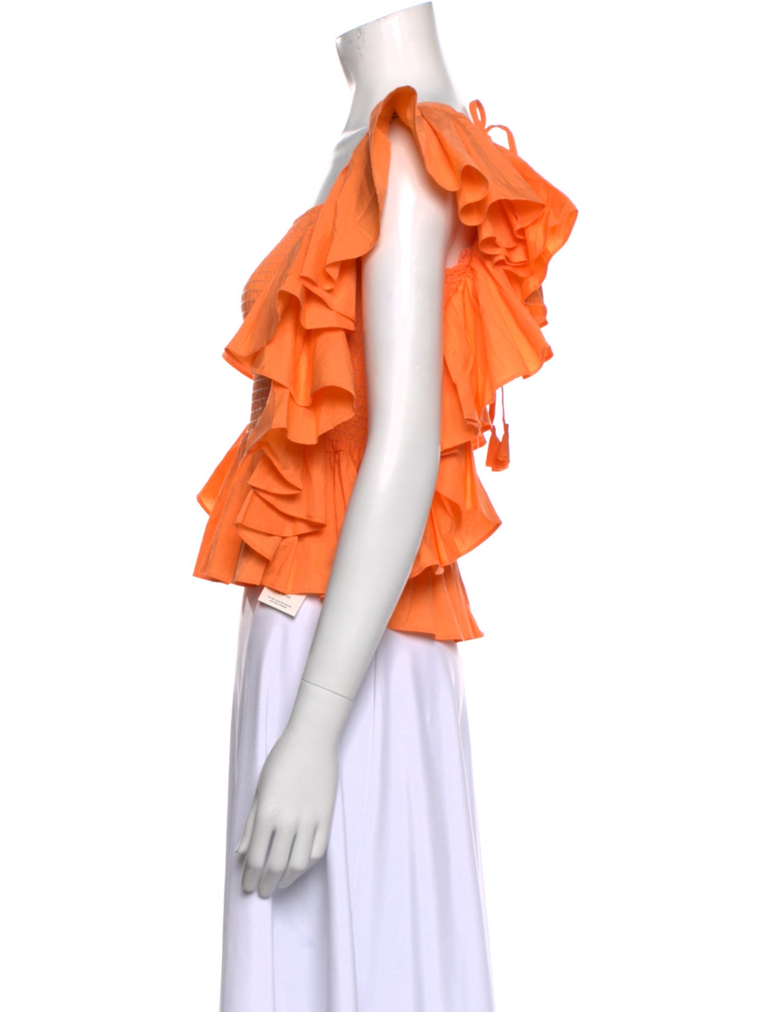 MISA Los Angeles Square Neckline Short Sleeve Crop Top