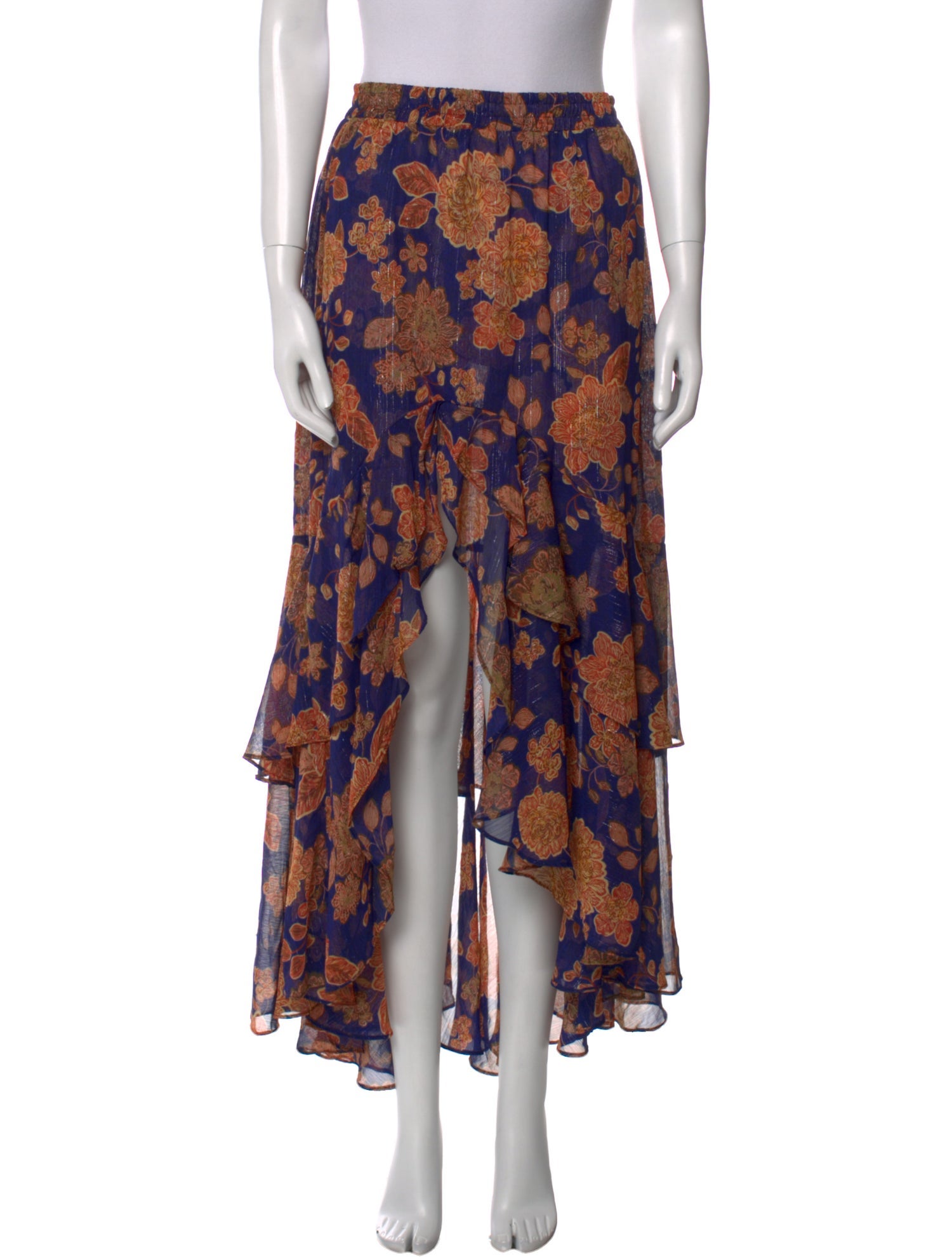 MISA Los Angeles Floral Print Long Skirt w/ Tags