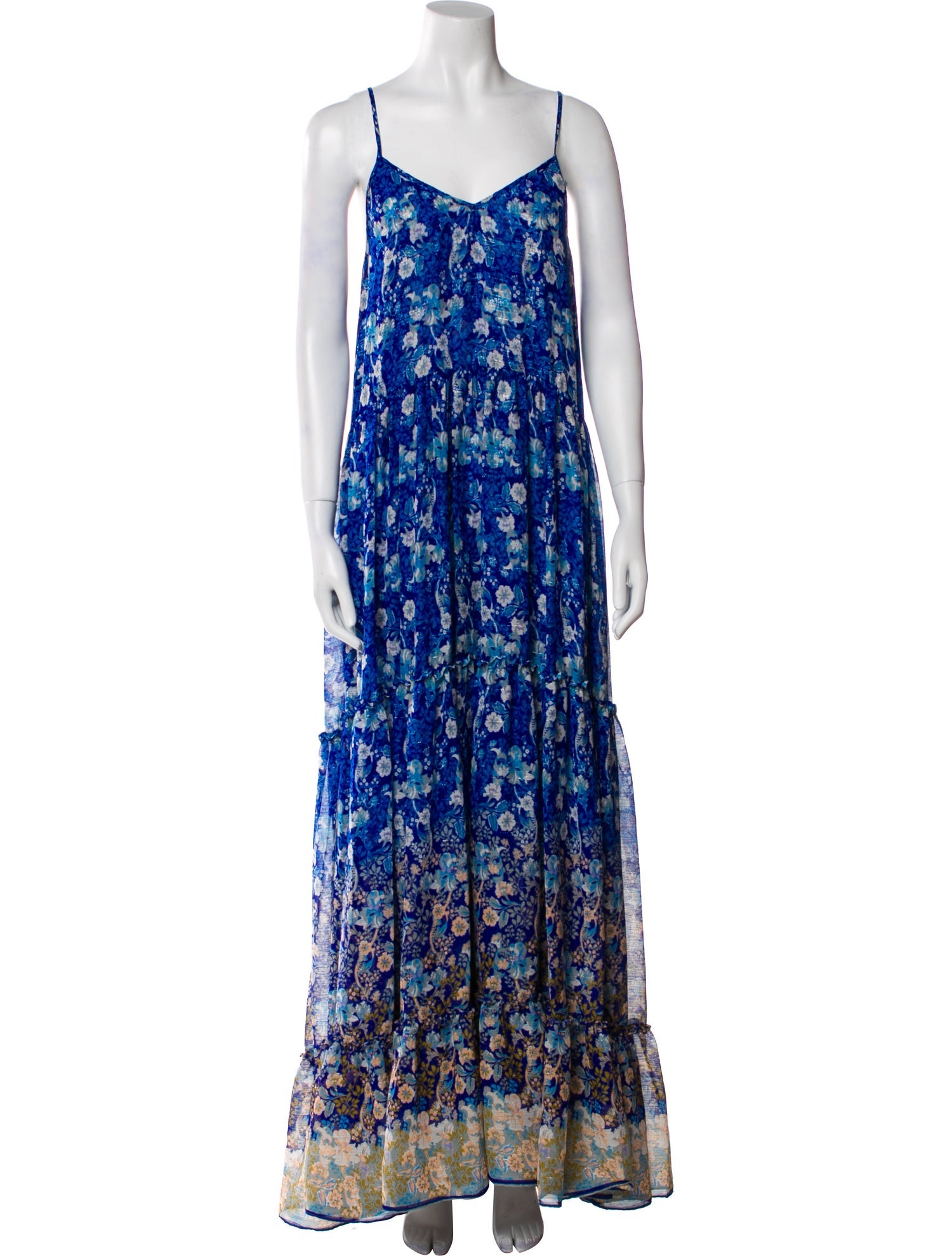 MISA Los Angeles Floral Print Long Dress
