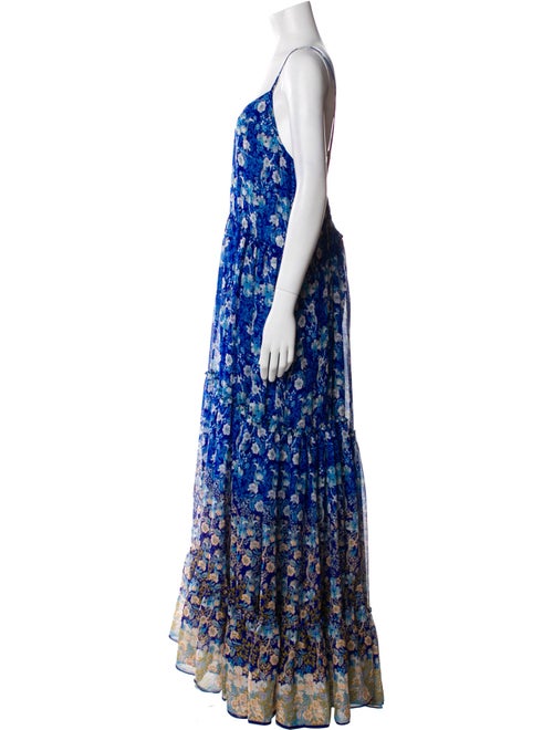 MISA Los Angeles Floral Print Long Dress