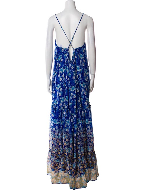 MISA Los Angeles Floral Print Long Dress