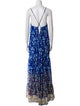 MISA Los Angeles Floral Print Long Dress