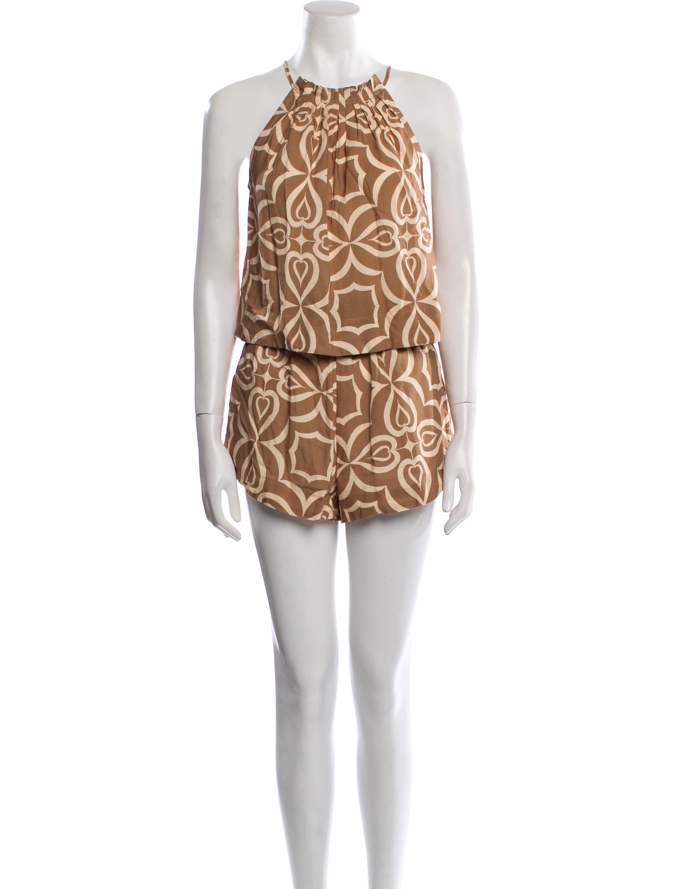 MISA Los Angeles Printed Keyhole Accent Short Set