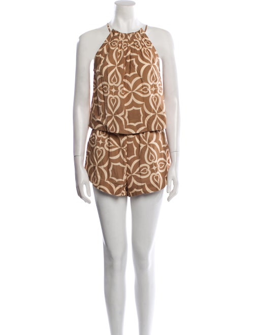 MISA Los Angeles Printed Keyhole Accent Short Set