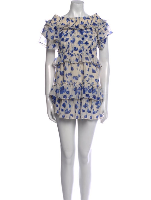 MISA Los Angeles Floral Print Mini Dress