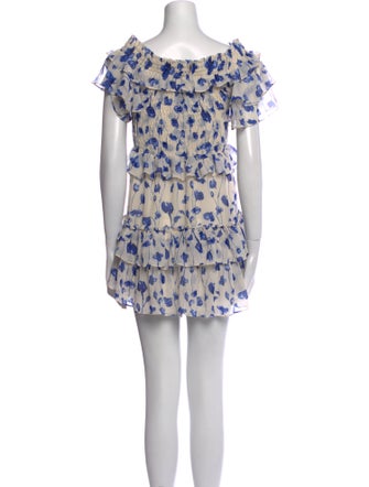 MISA Los Angeles Floral Print Mini Dress