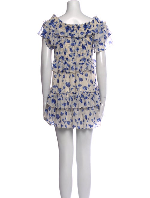 MISA Los Angeles Floral Print Mini Dress